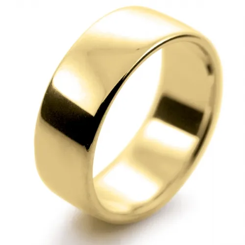 Soft Court Medium - 8mm (SCSM8Y) Yellow Gold Wedding Ring